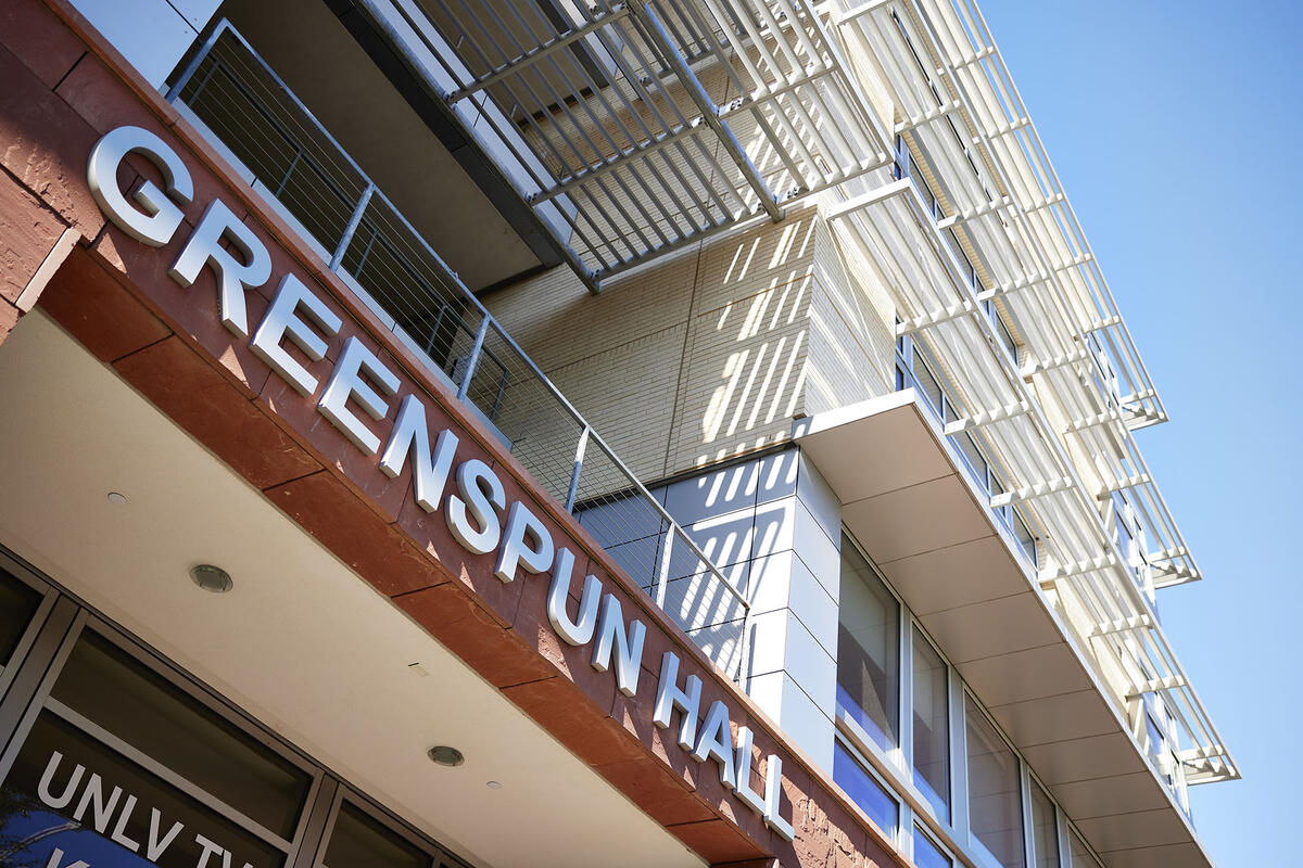 Outdoor photo of Greenspun Hall